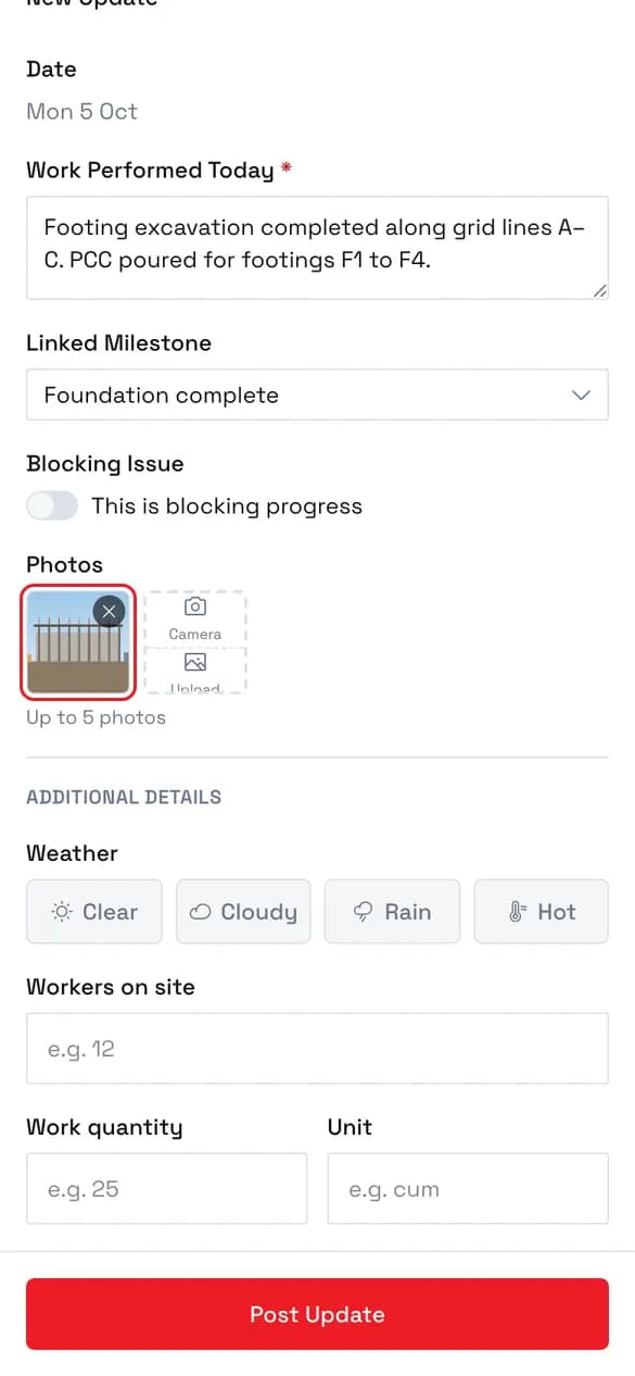 Add photos