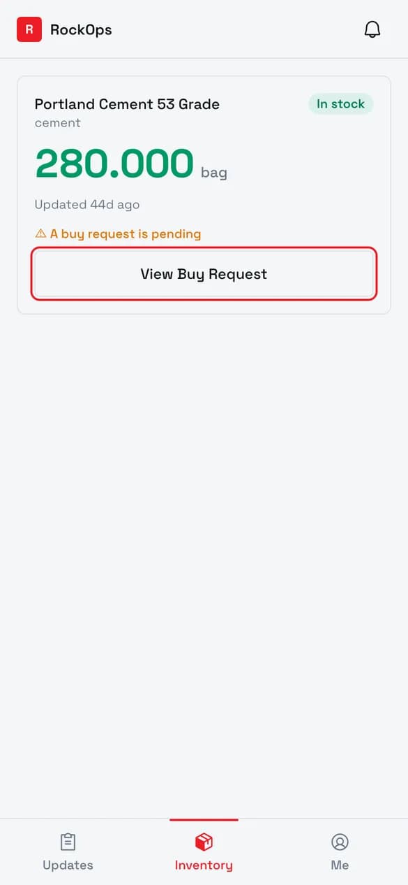 The request is pending