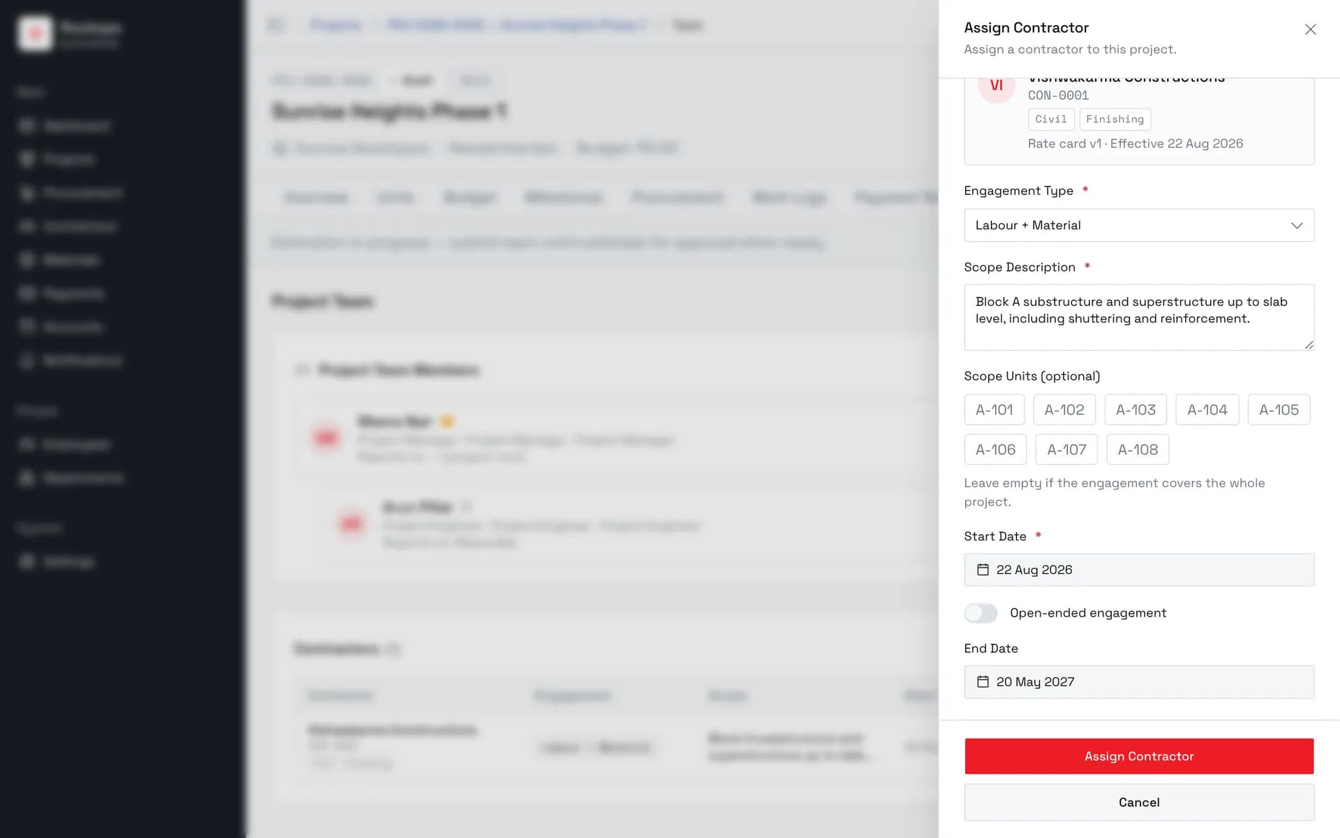 Set the engagement window