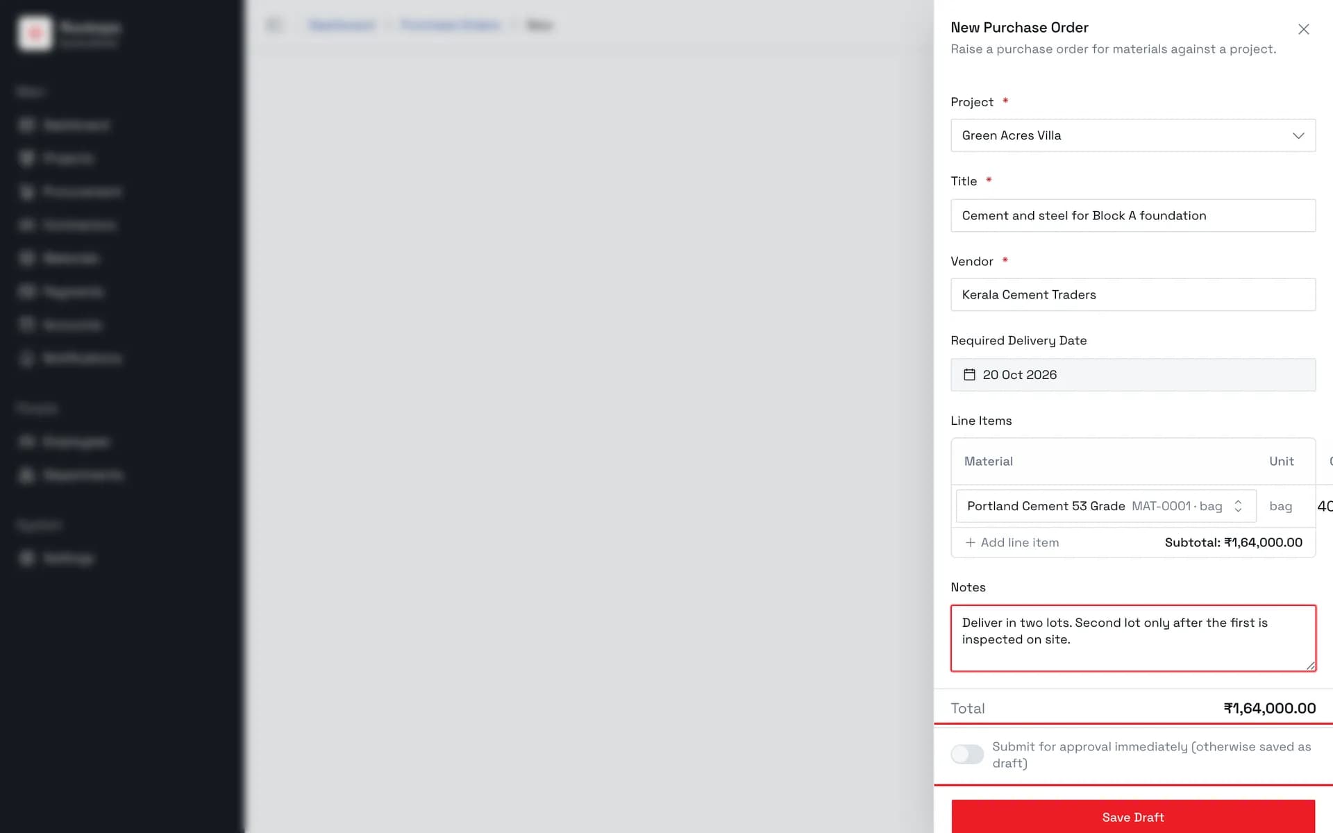 Decide whether to submit now